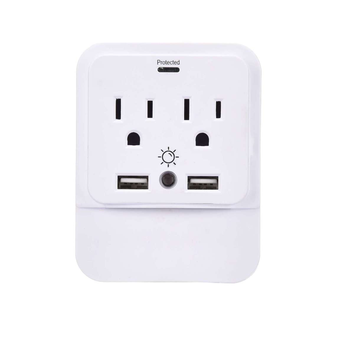 Multi Wall Outlet Adapter USB Wall Plug Chargers With 2-USB Ports